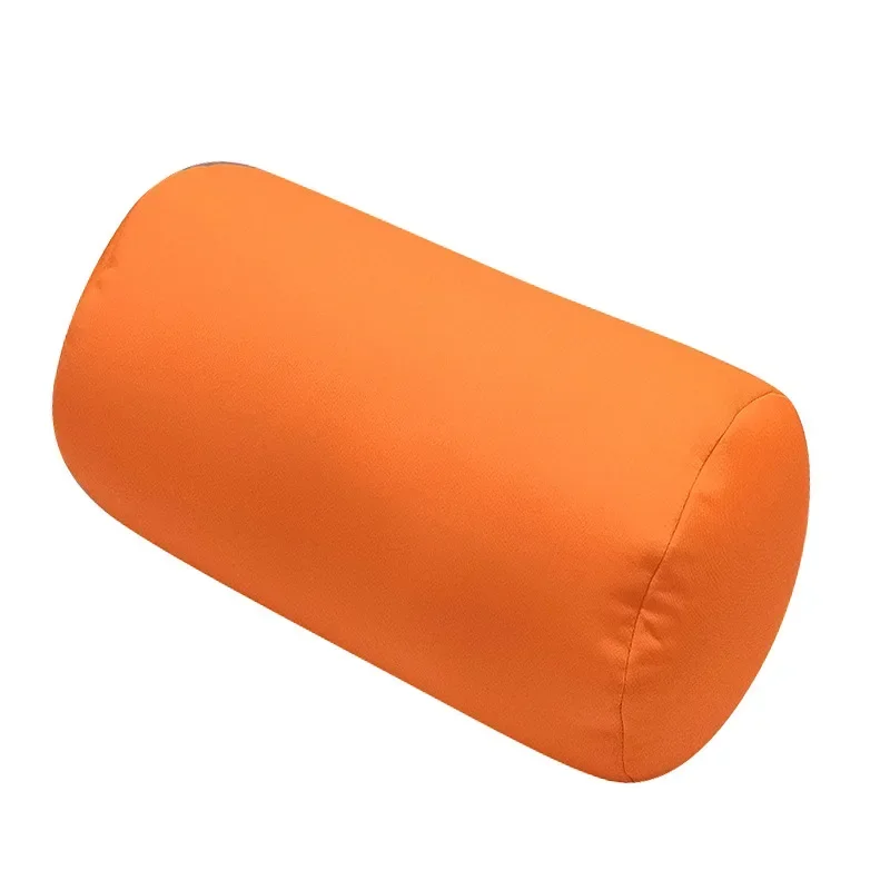 Home Seat Head Rest Neck Support Travel Micro Mini Microbead Cushion Pure Color Cylindrical Office Sleeping Pillows