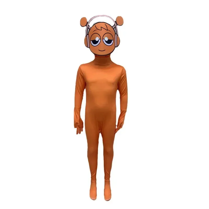 L2025l أزياء الهالوين اللطيفة Sprunki التأثيرية أزياء Sprunki Wenda Oren Raddy بدلة قفز قناع للجنسين نسخة Halloween Co