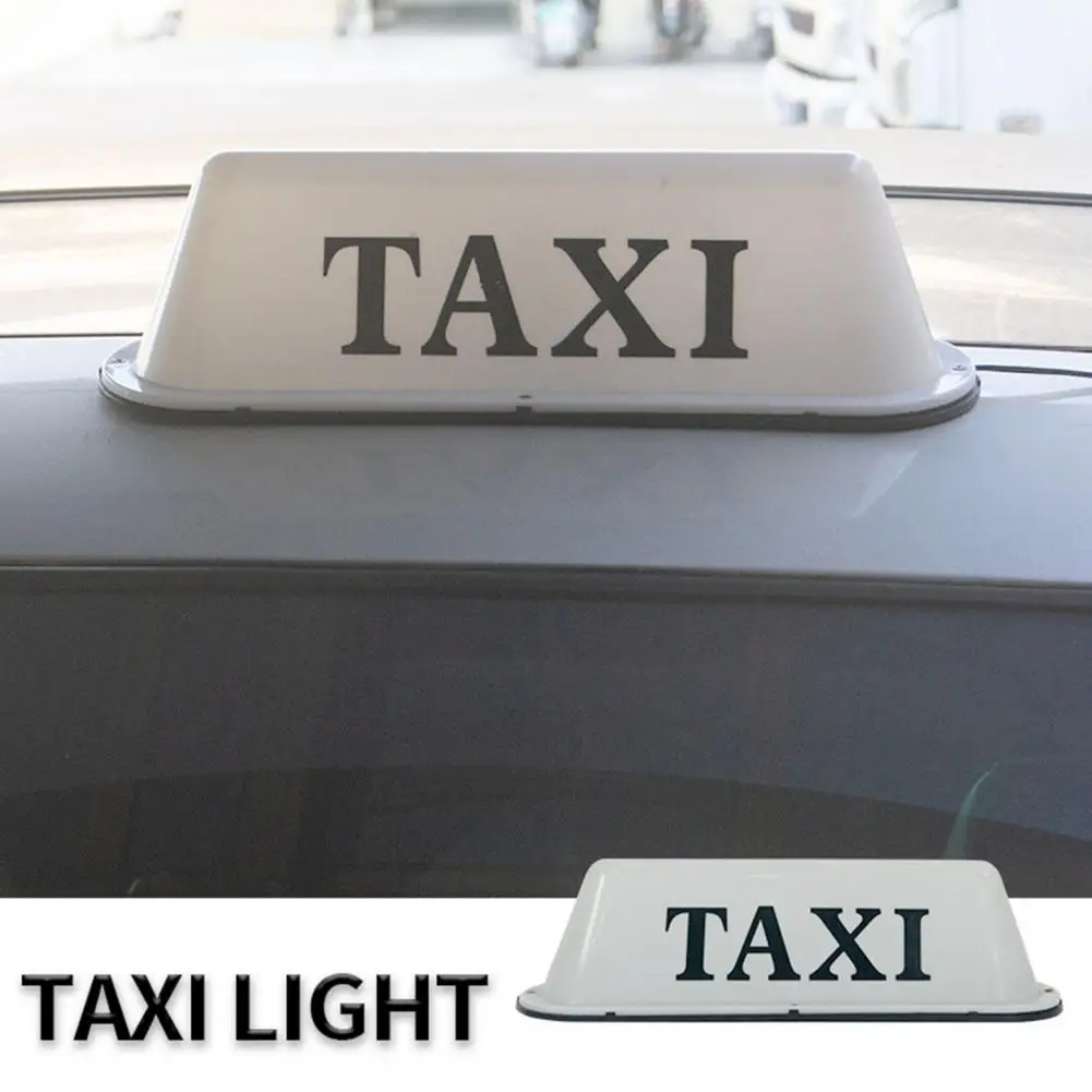 Reliable Taxi Roof Top Sign No Punch Cab Roof LED Lamp Light Signal Sign Magnetic Weather Resistant Taxi Light Car Supplies