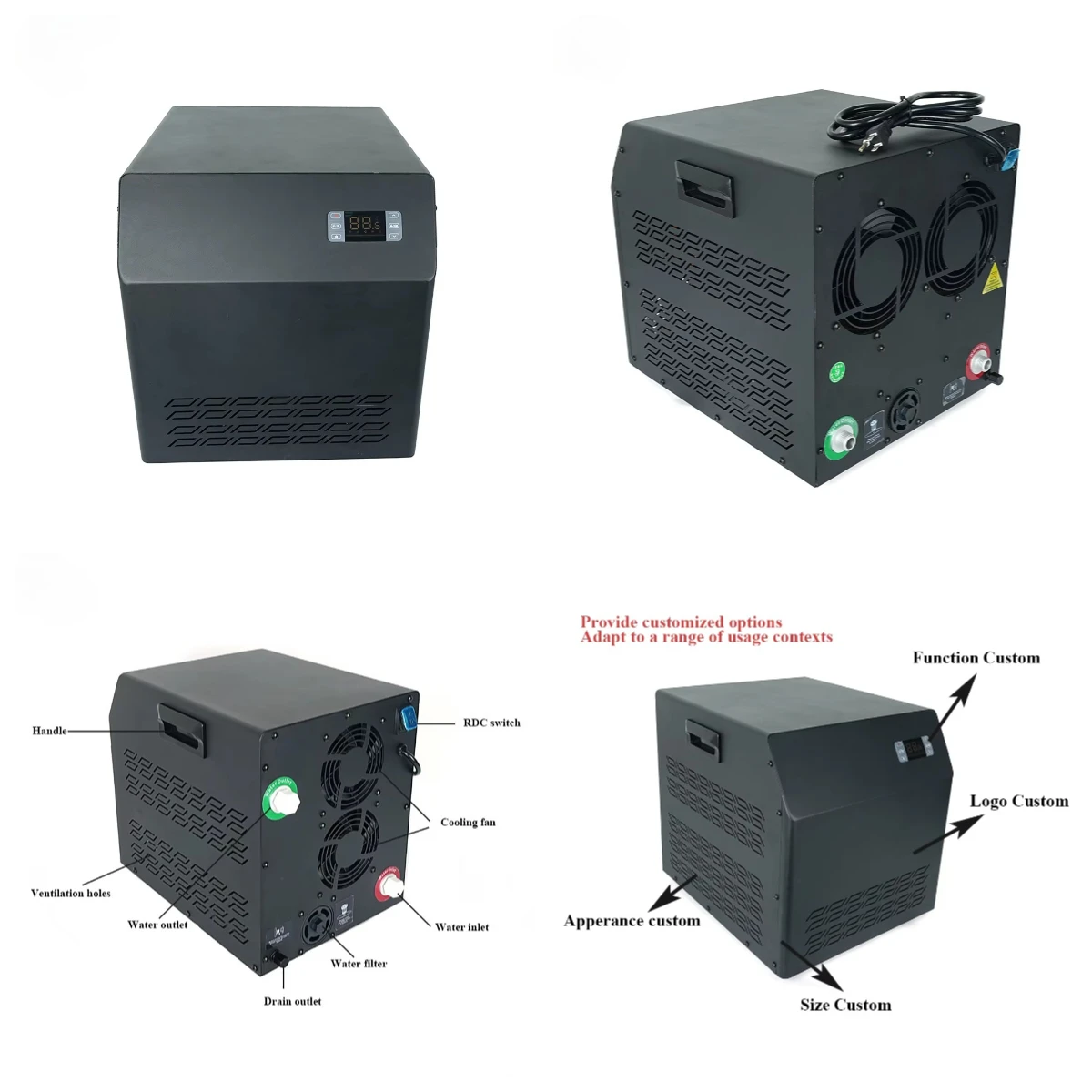STLF Hous‘ehold Mini 1/2hp Ice Bath Chiller Recovery Small Water Cooler Chiller with Compressor for Cold Plunge Th’erapy