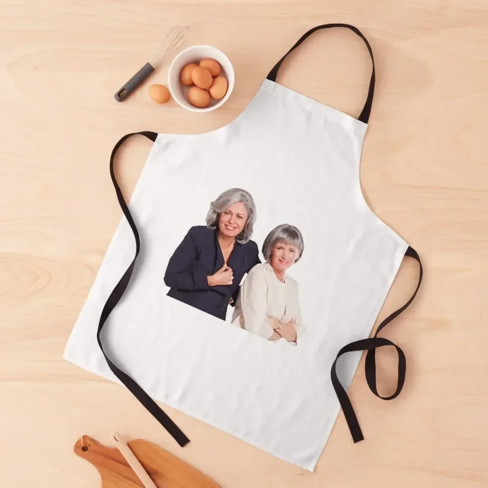 

Kath and Kim: Prue and Trude Apron Things For The Home Chef Uniform Women chef costume Barber Apron