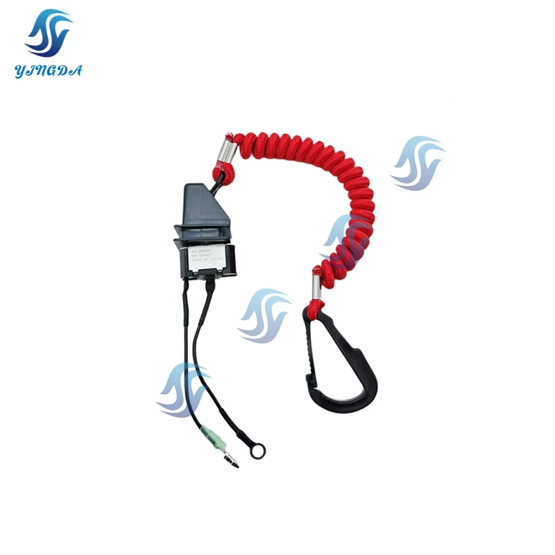 

For Mercury Outboard Motor Safety Stop Switch With Lanyard Remote Control Part 87-91941A8 +15920Q54