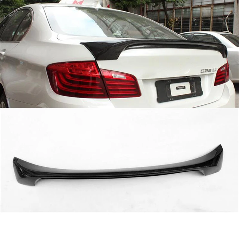 For AC Real Carbon Fiber Spoiler Accessories BMW 5 Series F10 F18 Sedan Car Trunk Rear Tail Wing Refit 2011-2017 Year