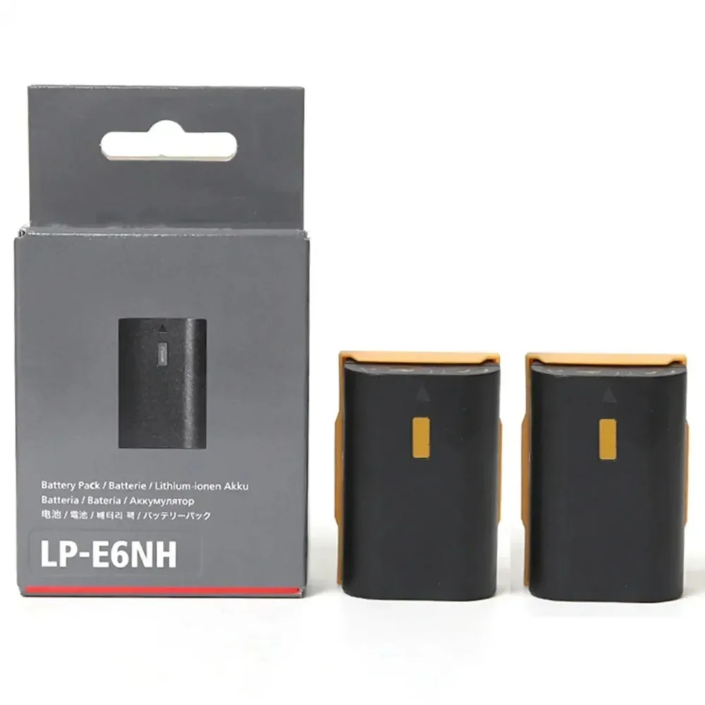 2130mAh LP-E6NH LPE6NH SLR Camera Battery for Canon EOS R R5 R6 5DS 6D 7D 60D 70D 80D 90D Camera Lithium Battery E6NH