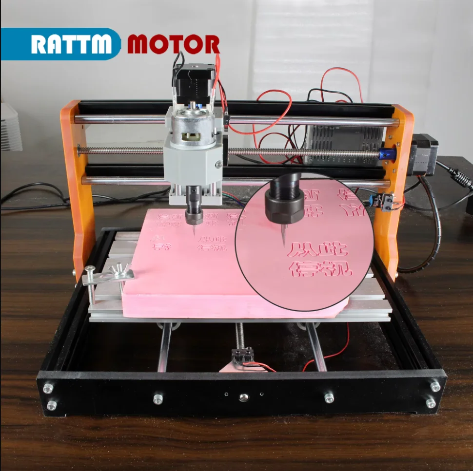 3018 Pro Orange 3 Axis GRBL Control DIY CNC Router Machine CNC Wood Cutting Router Laser Engraving Machine