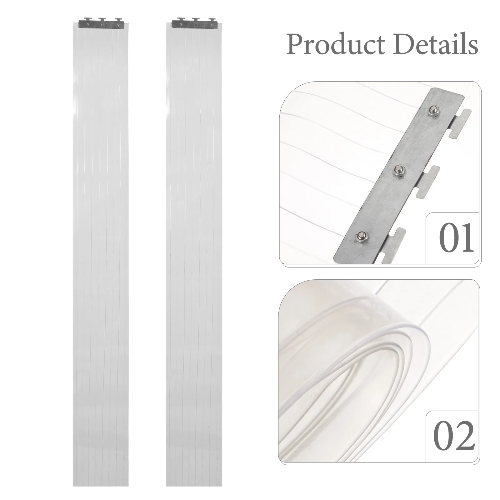 

Plastic Door Curtain Transparent Windproof Strip For Window Balcony Insulation Dust Proof Clear Partition Seal Strip