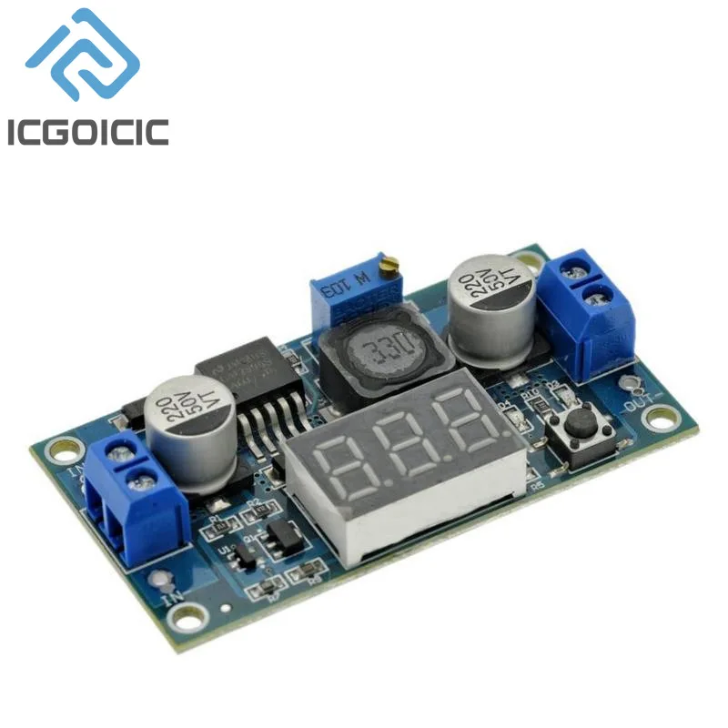 LM2596 DC DC Step Down Converter Voltage Regulator LED Display Voltmeter 4.0~40 To 1.25-37V Buck Adapter Adjustable Power Supply