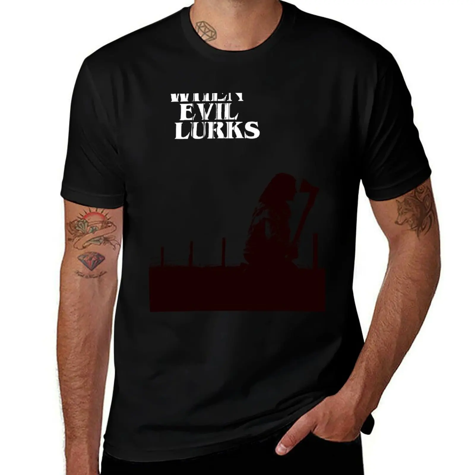 When Evil Lurks T-Shirt Soft Touch Basic Cotton T-Shirt
