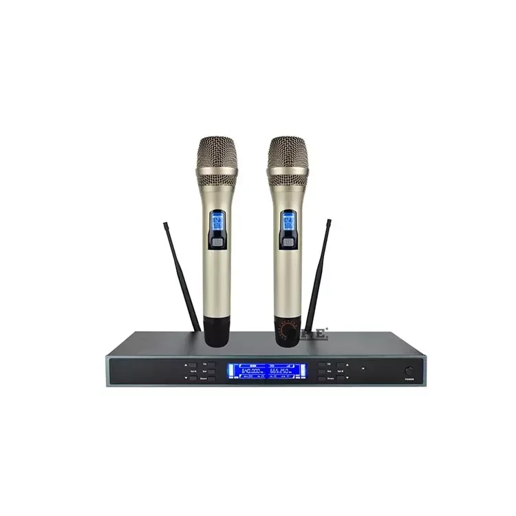 Professional Audio Professional True Diversity Wireless Singing Microphone Wireless Karaoke Microphone Performance Microphone