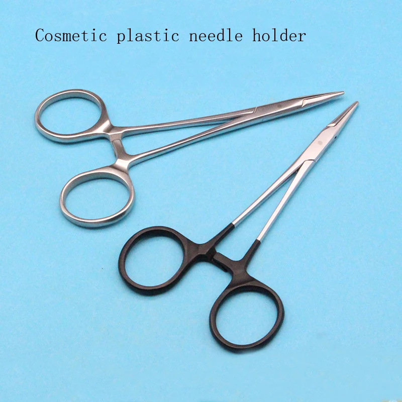 Needle holder Double eyelid suture tool Needle holder Plastic oral surgery instrument Stainless steel needle holder forceps