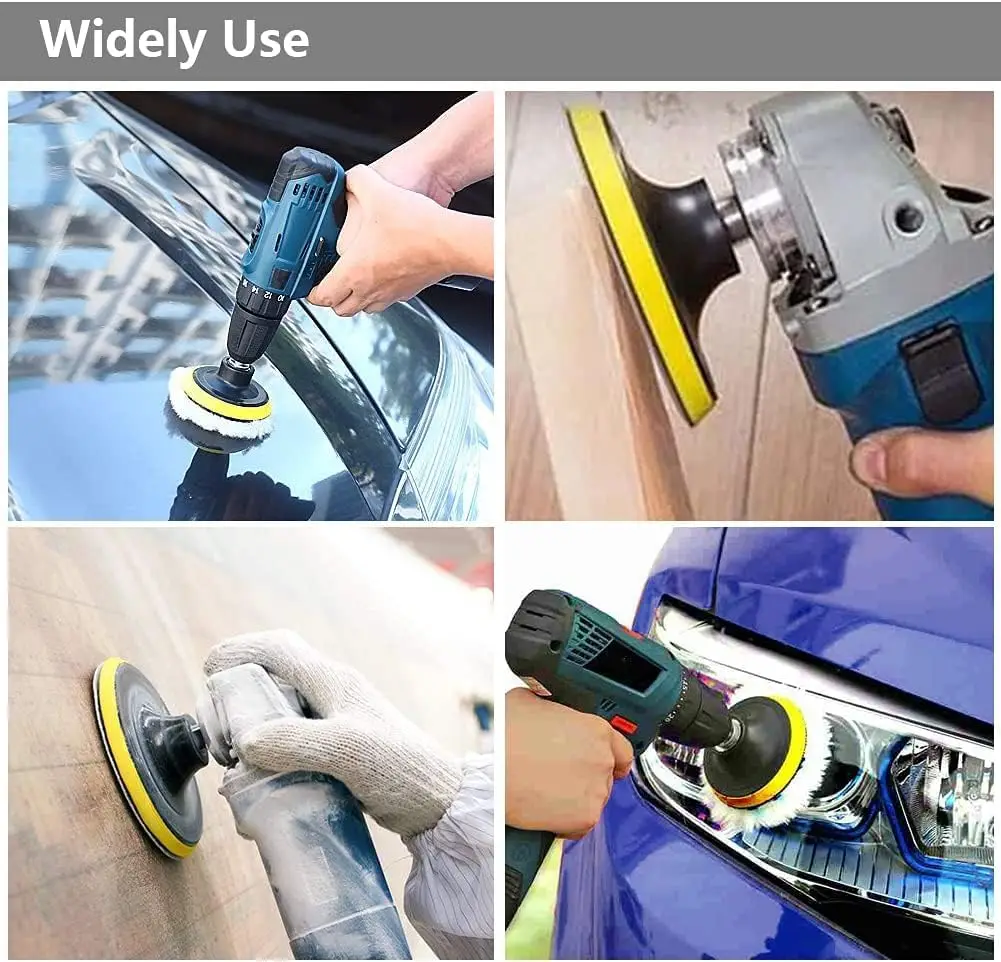 3 بوصة الداعم لوحة التلميع 75 مللي متر المطاط هوك وحلقة التلميع الوسادة الرملي القرص ل الحفر الكهربائية الملمع طاحونة أداة تجليخ