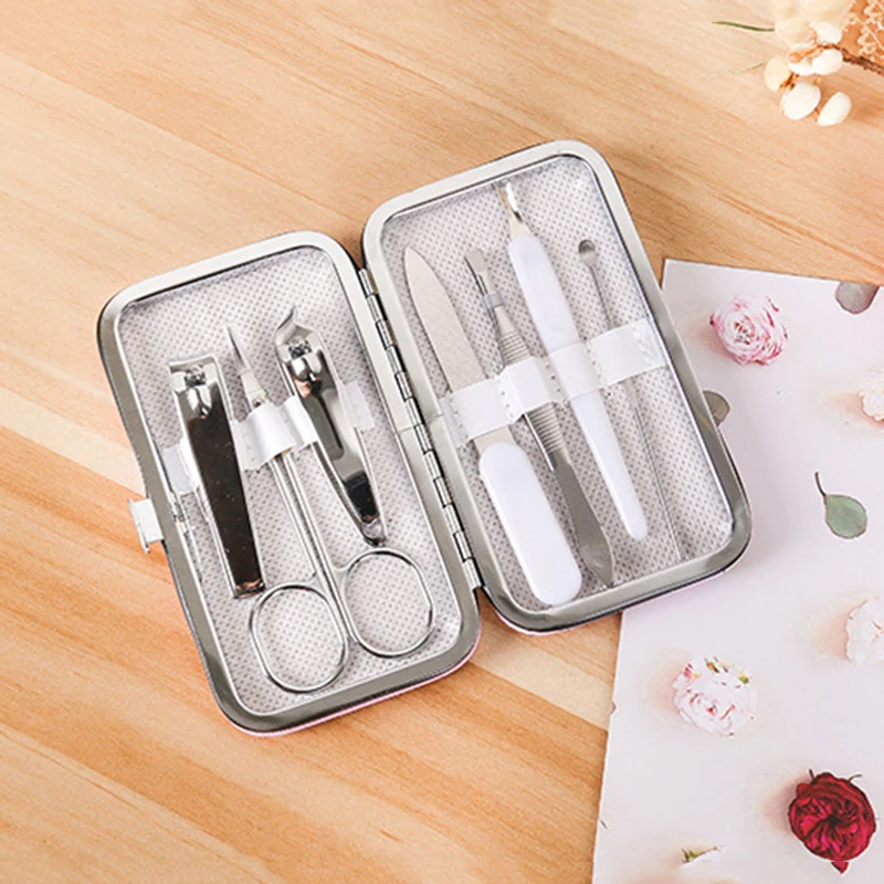 1/2/3PCS set Cartoon printing nail clipper set nail clipper eyebrow clipper nail file ear spoon beauty manicure Portable Travel