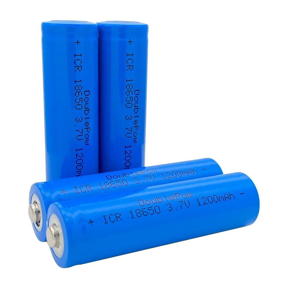 NEW Doublepow 18650 battery 3.7V 1200mAh  Li-ion rechargeable  battery TURE CAPACITY FOR LANTERN