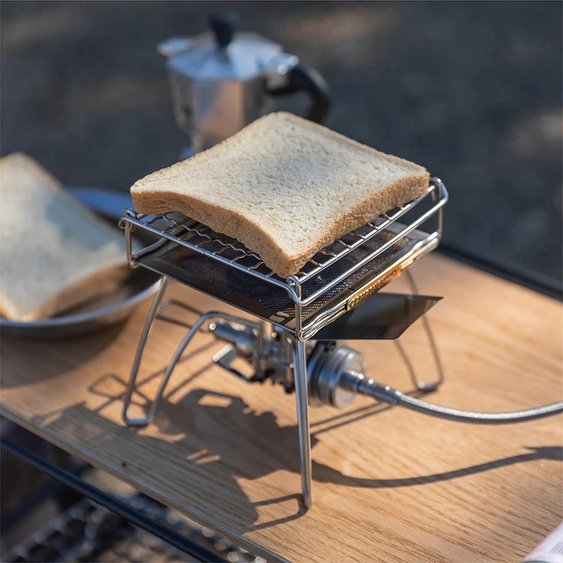 

CAMPINGMOON 304, складная сетка для тостов из нержавеющей стали, равномерная сетка для выпечки, барбекю для карточного типа, газовой печи