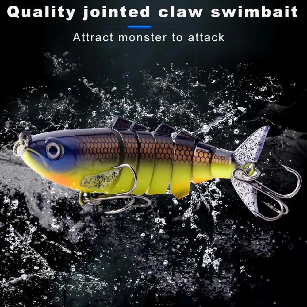 

11cm/25.5g Practical Realistic fish eye Wide Application Sinking Lure Multi Jointed Wobbler Swimbait for Outdoor