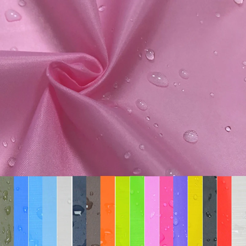 Waterproof Fabric Thin 190T Polyester Taffeta Pu Outdoor Cloth for Sewing Umbrella Tent Shower Curtain Lining By Meters