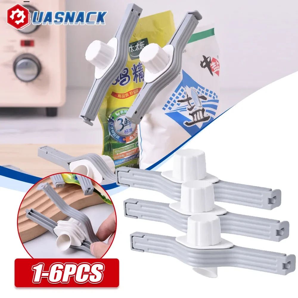 Tempero Clipe De Vedação com Tampa, Condimento e Snack Bag Seal Clamp, Pacote De Café, Clipe De Armazenamento com Tampa, Acessórios de Cozinha, Food