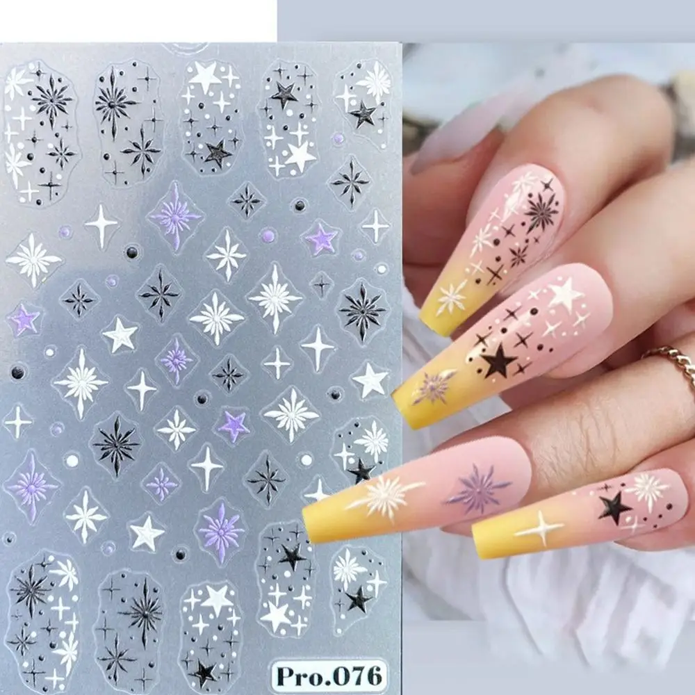 Elch Weihnachten 5D Nagelaufkleber Schneeflocke Verschiedene Weihnachten Nail Art Aufkleber Geprägt Relief Weihnachtsmann Nail Art Ornament