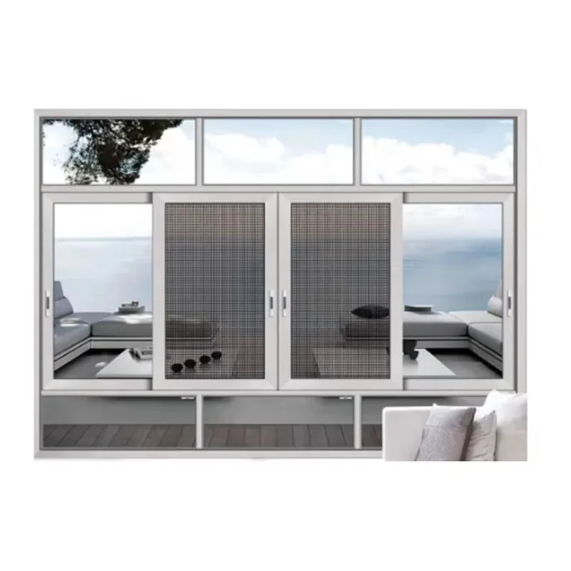 Fuson Broken Bridge Topwindow Home Windows Frame Nigeria Aluminium Sliding Window Custom Double Glaze Aluminum Sliding Windows