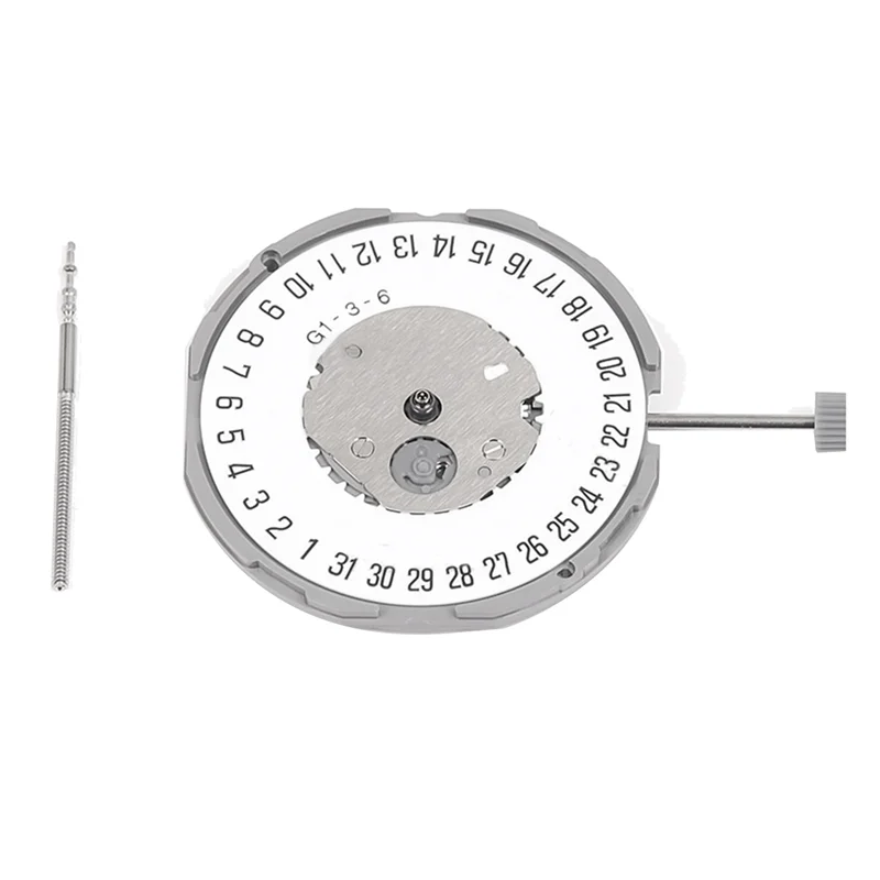 ABZZ-GM10/GM12 Watch Movement GM12 Six-Point Calendar+0Mm Three-Pin High-Precision Mechanical Watch Movement Replacement