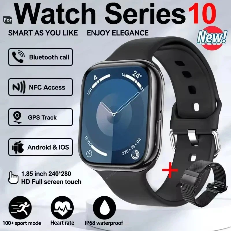 New Series IW10  Watch 10 GPS Track Smart Watch Men Woman HD Bluetooth Call Waterproof Sports SmartWatch For Apple Android IOS