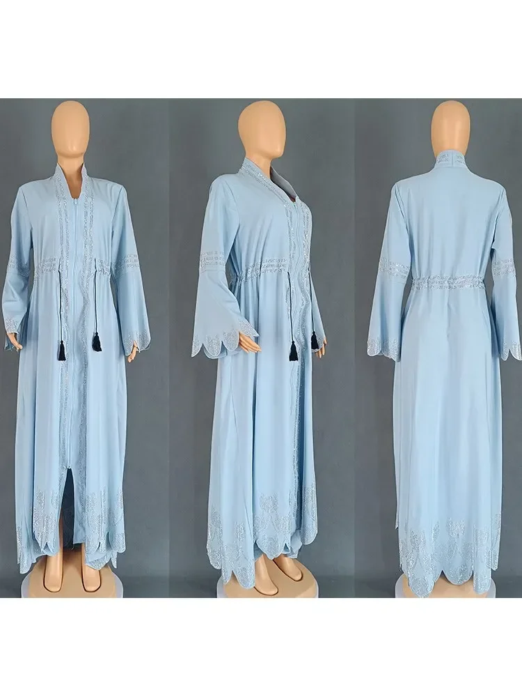 Vestidos africanos para mulheres elegantes poliéster 2025 verão nova moda muçulmana abayas dashiki robe kaftan maxi vestido turco áfrica