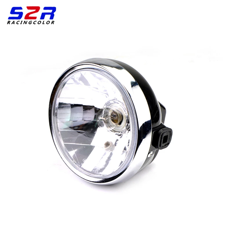 For Yamaha YBR125 YBR 125 Moto Headlamp Front Head Light Headlights Round 2002 2003 2004 2005 2006 2007 2008 2009 2010 2012 2013