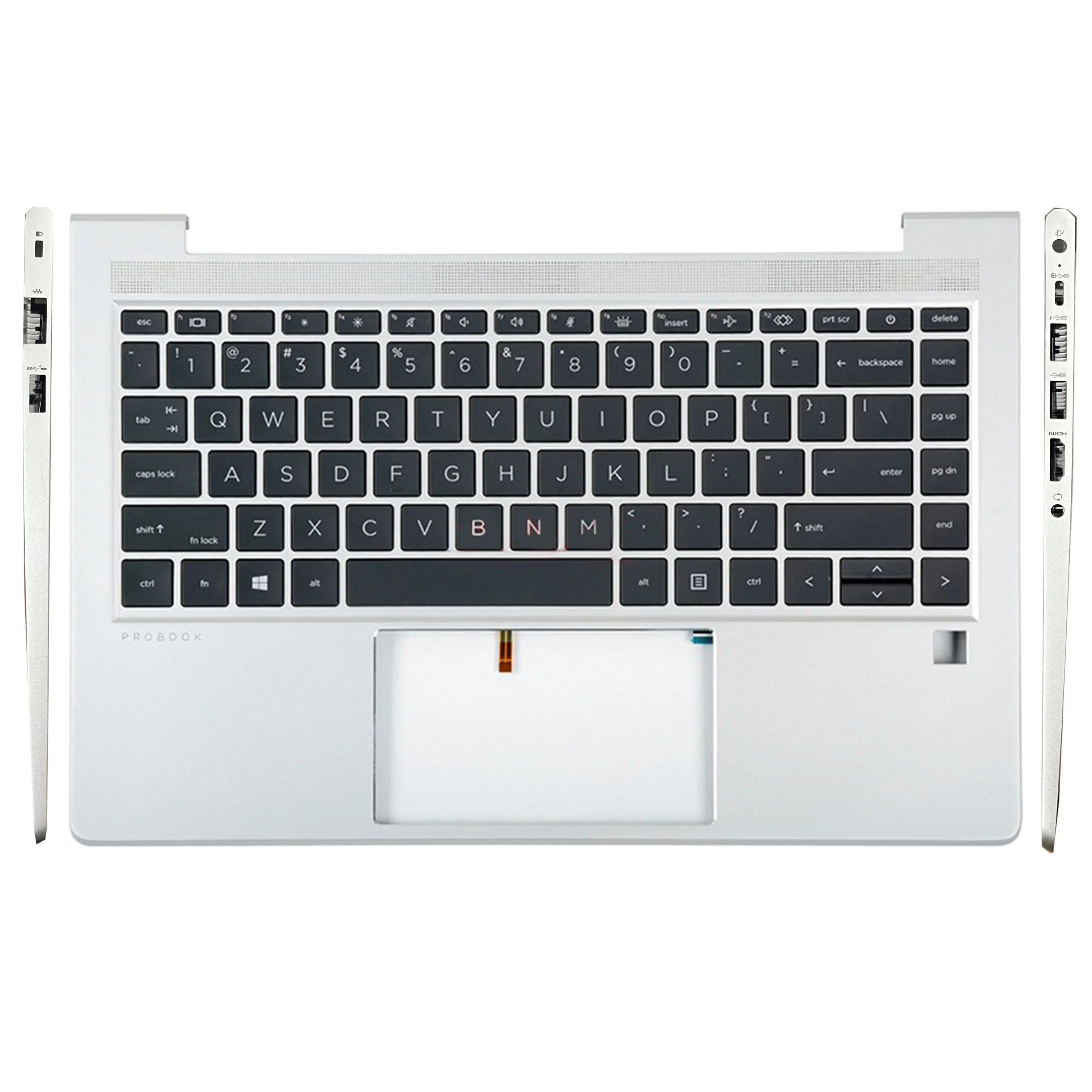 Imagem -06 - Laptop Case para hp Probook Tampa Traseira Moldura Frontal Caixa Inferior Palmrest Superior Superior Inferior Habitação 440 g8 445 g8 Pro 14 g4 Novo