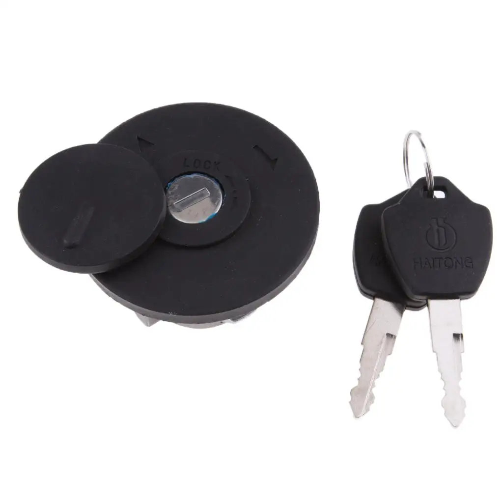 Tapa de tanque de combustible negra para motocicleta con llaves para Roketa Cayman/V-moto Milano/Baja RT50