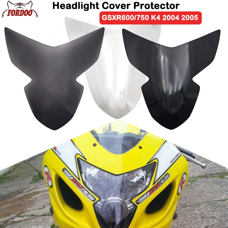 Motorcycle Headlight Headlamp Shield Case for Suzuki GSXR600 GSXR750 GSX-R GSXR 600 750 K4 04 05 Headlight Protection Cover