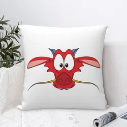 Mushu di Mulan (4) federa quadrata fodera per cuscino in poliestere cuscino in velluto con cerniera cuscino decorativo Comfort per divano di casa