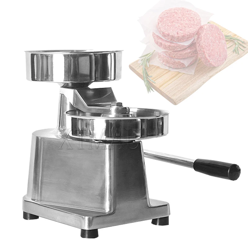 Hamburger Press 100-150MM Commercial Cast Iron Manual Round Meat Shaping Kitchen Machine Home Forming Burger Patty Maker