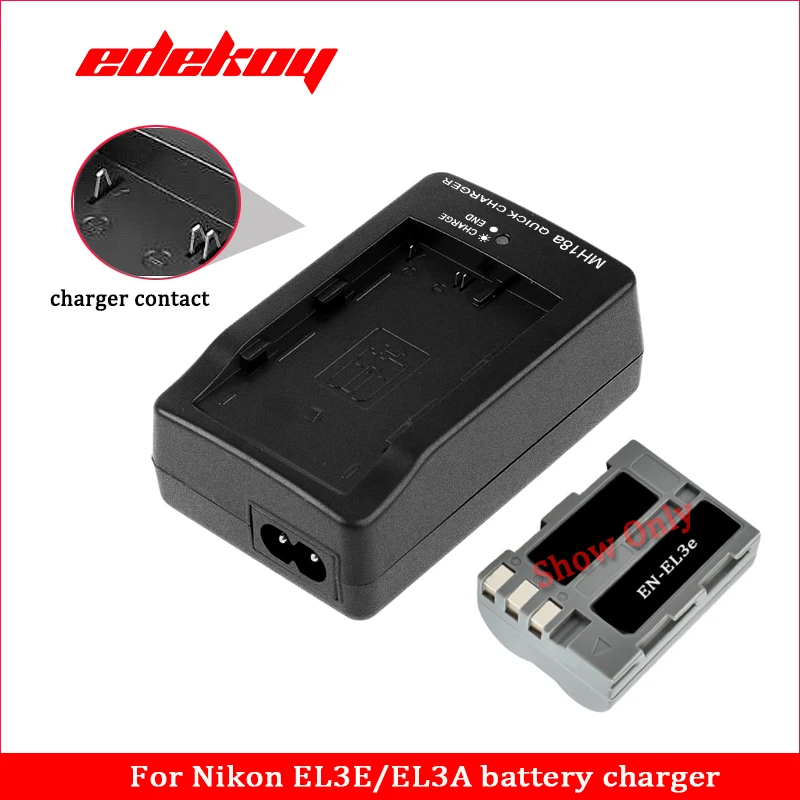 MH-18 Battery Charger for Nikon EN-EL3 D50 D70 D100 D80 D200 D90 D300 EN-EL3E 3A MH-18 EL-3A EL-3E D100SLR D700 D70S MH-18A