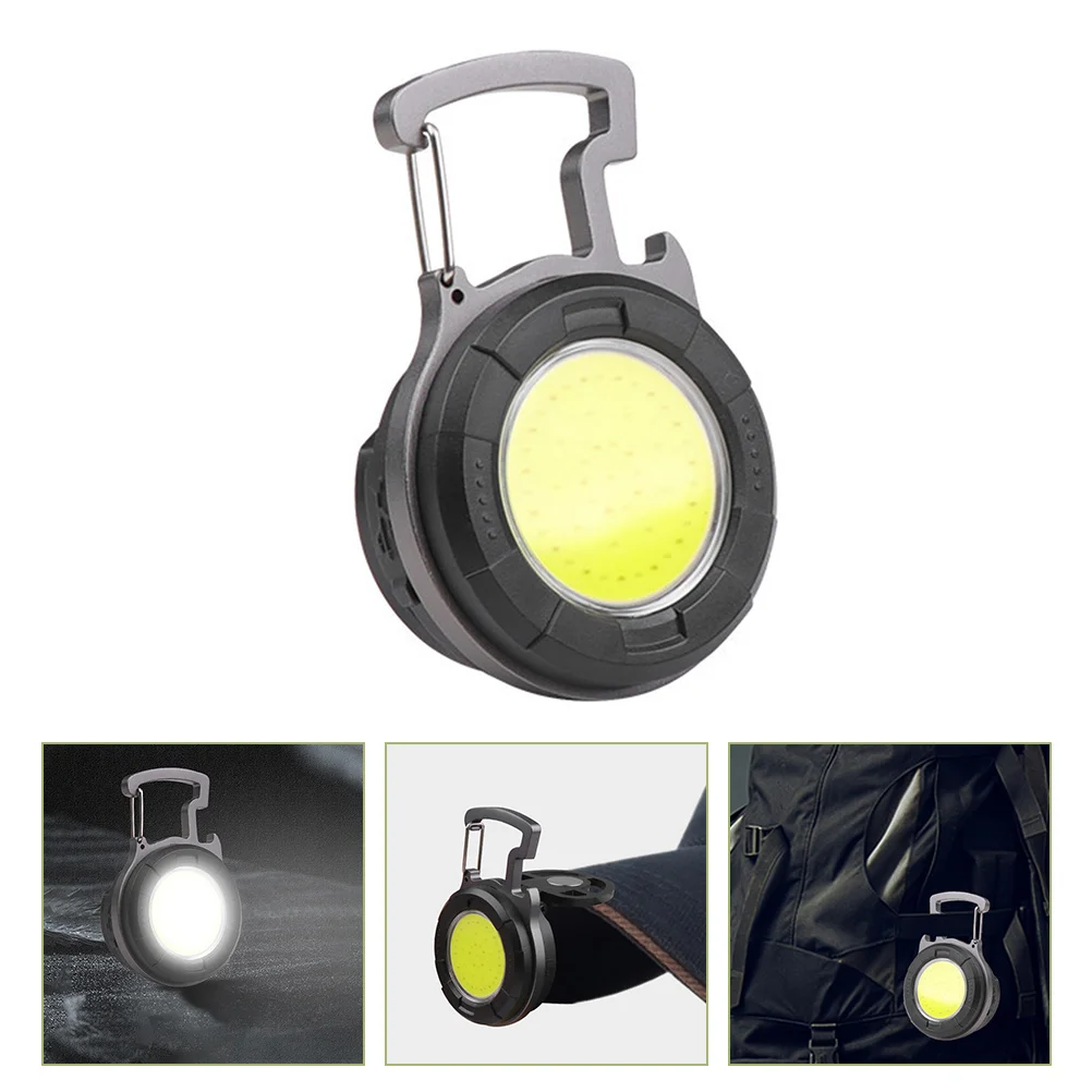 Aluminum ABS Mini Flashlight Keychain 500L High Brightness USB Rechargeable Pocket Light Daily Use Small Flashlights Outdoor