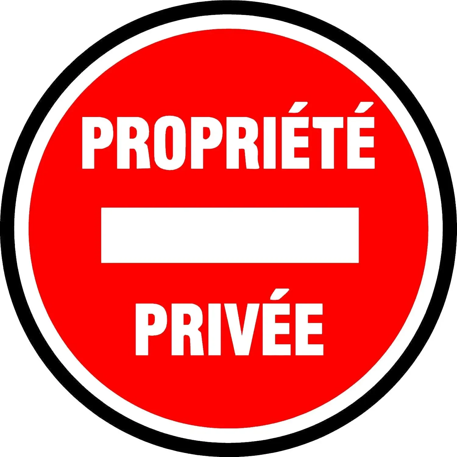 Propriete Privee Street Metal Warning Sign 30x30CM 12X12 Inches