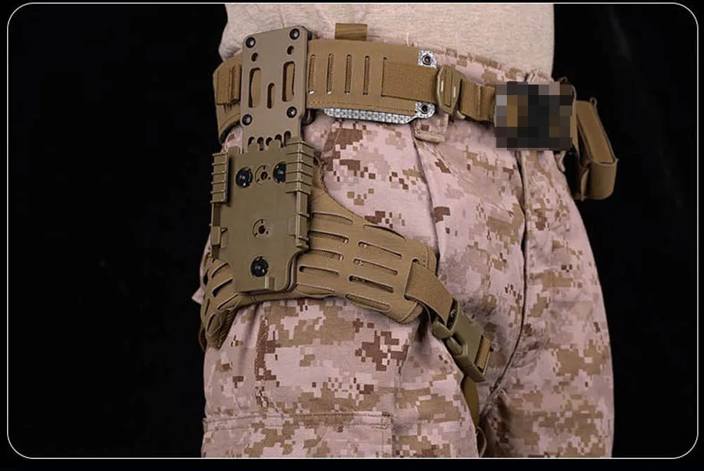 Taktischer Gürtel 2-in-1 mit Schnellverschluss-Metallschnalle für Outdoor-Jagd, Schießtraining, Airsoft, Kampfgürtel mit MOLLE-Magazintasche – Detail 11