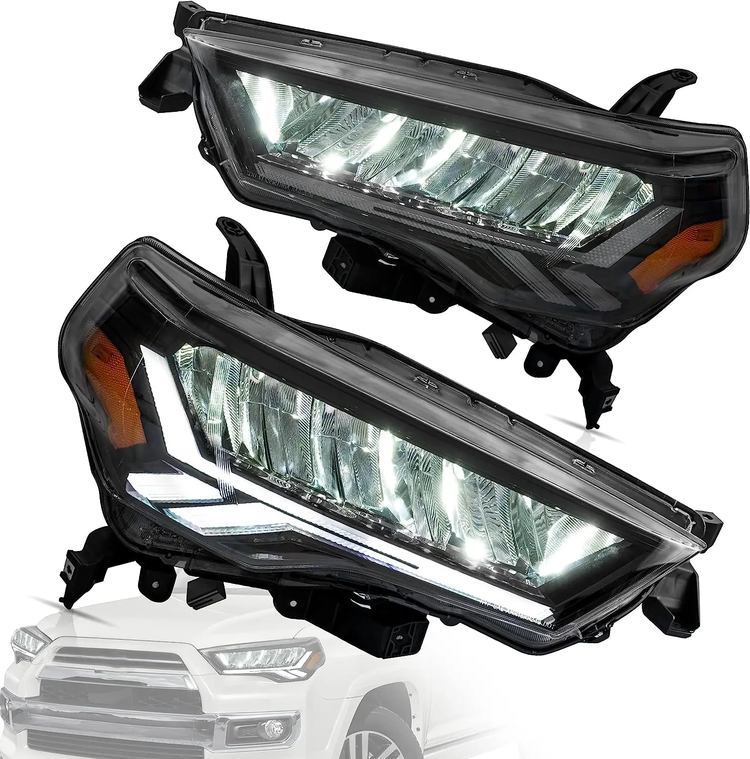 

LED Headlights Compatible with 2014-2023Toyota 4Runner (TRD/Limited/Off-Road/SR5/Sport/Nightshade),Front Light w/Dynamic Animati