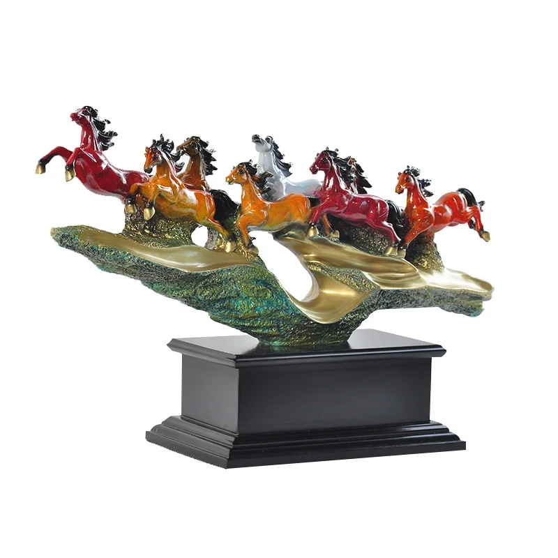 زخرفة باما النحاسية Ba Jun Xiongfeng زخرفة خزانة عرض سطح المكتب للمكتب