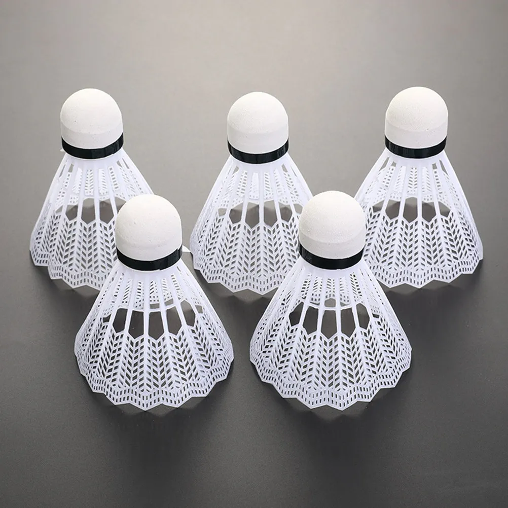

12Pcs High Durability Foam Ball Head Plastic Badminton Shuttlecocks Strong Resistance Good Hitting Family School Sports Practice