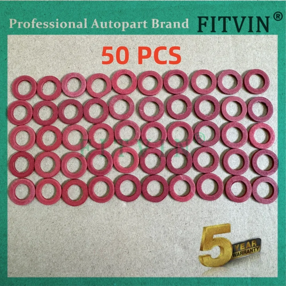 New RED GASKET Plastic Lower Unit Oil Drain Screw 90430-08020-00 for Yamaha Parsun Boat Motor 90430-08003 50PCS 90430-08020-0