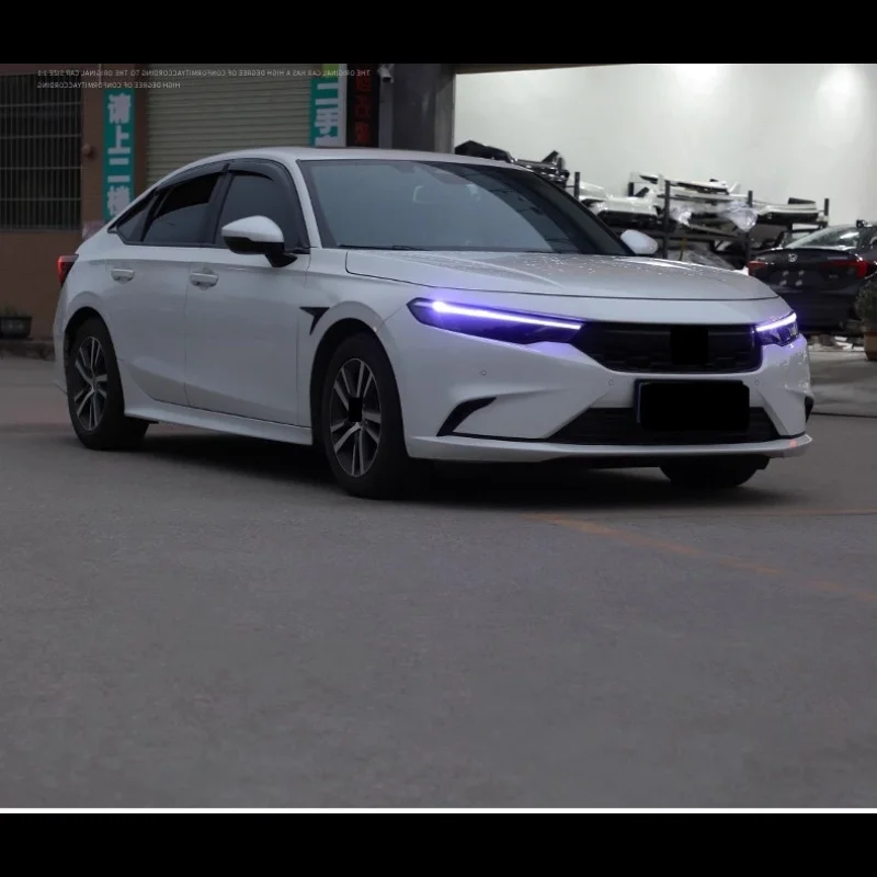 مجموعة مصابيح أمامية LED لعدسة سيارة Honda INTEGRA المعدلة ذات شعاع عالي منخفض مصباح الجري النهاري