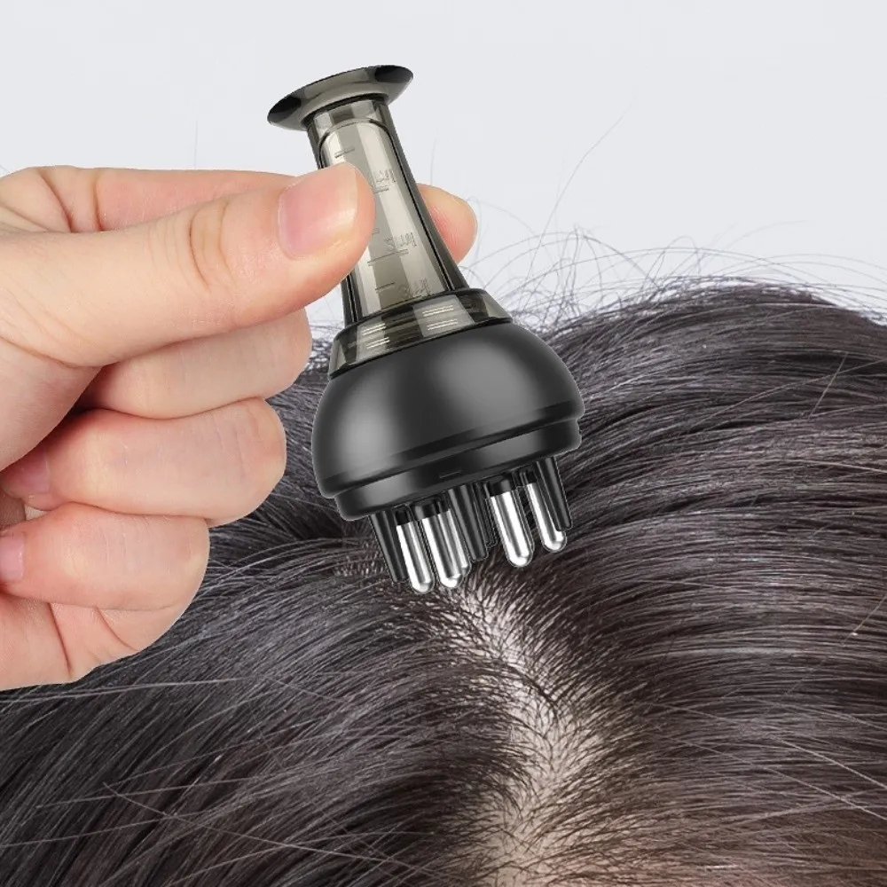 Rolling Ball Scalp Applicator Comb Accurate Scale Portable Professional Liquid Guide Comb 3ML Standable