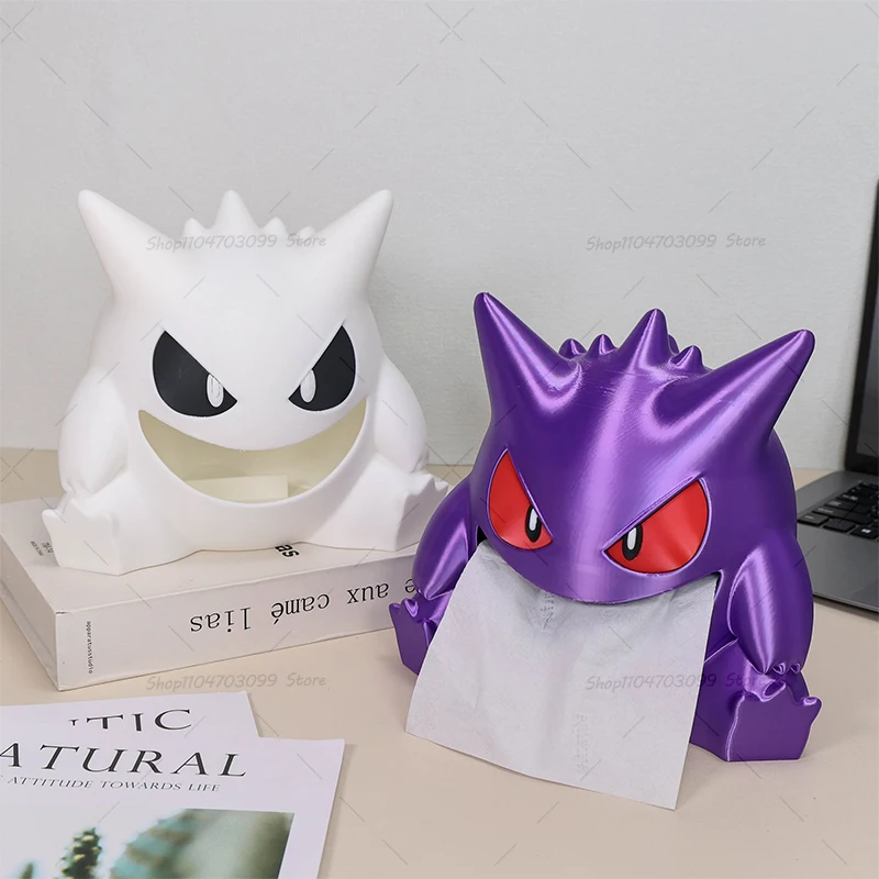 3dプリントアニメポケモンフィギュアゲンガーティッシュボックスモデルキュートなゲンガードールオーナメントデコレーションギフト