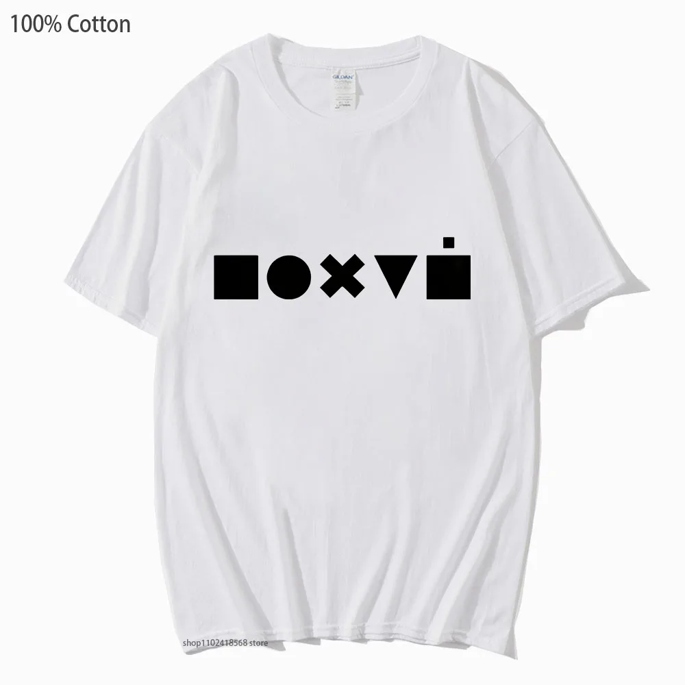 Indifference Print Tshirts Men's T-Shirt 100% Cotton Summer Clothes Short Sleeved Top Kpop Tee-Shirt High Streetwear Women Shirt