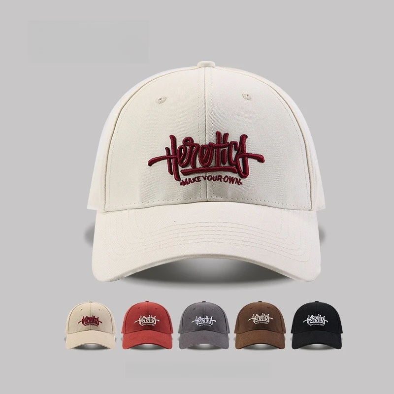 Men Women Vintage Embroidery Baseball Cap Adjustable Snapback Hat Outdoor Sun Protection Sports Cap Streetwear Hip Hop Dad Hat