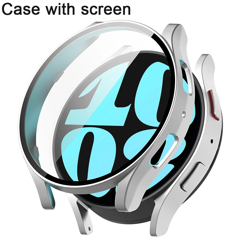 PC Case for Samsung Galxy Watch 6 40mm 44mm Protector cover with Screen for Galaxy Watch 6 Bezel Watch Accessories