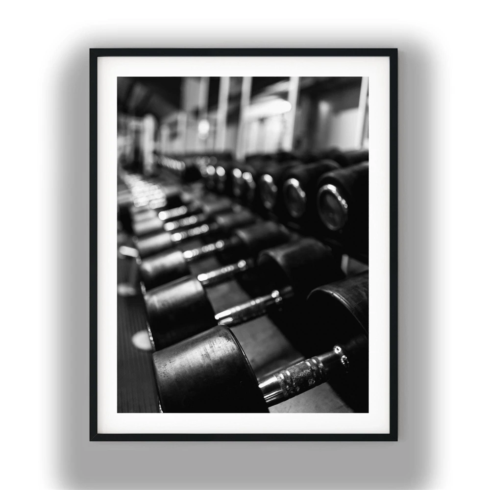 Black and White Boxing Poster Fighter Workout Wall Art Prints Minimalist Sports Photography Training Wall Art Gym Decor
