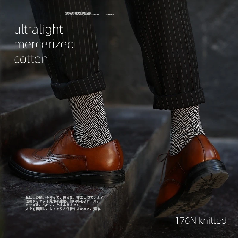 Miosam calcetines de vestir de negocios de algodón mercerizado ultraligero de alta calidad para hombres calcetines transpirables antiolor para caballeros calcetines negros