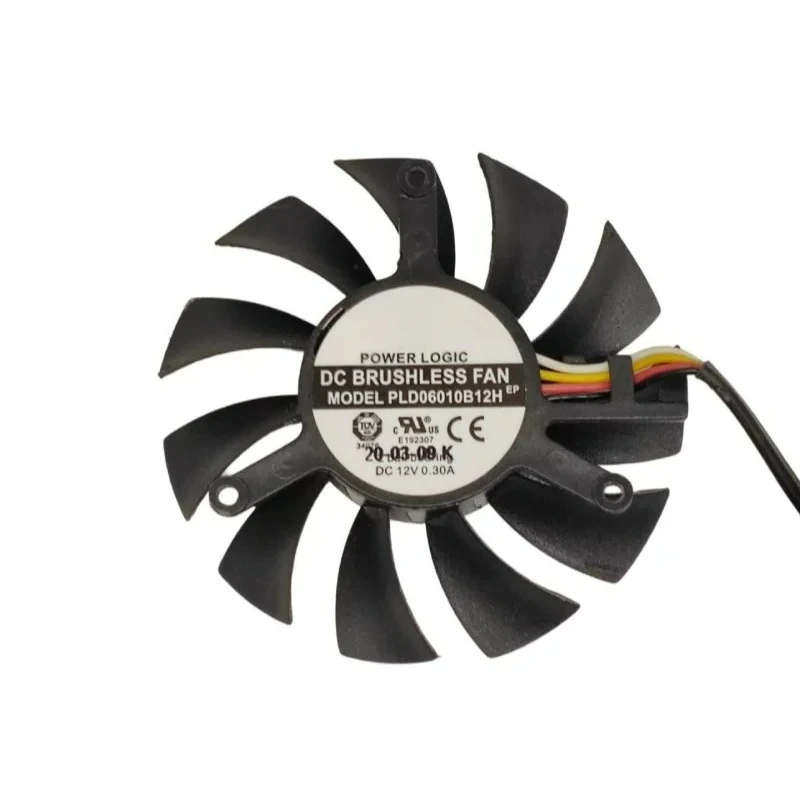 Suitable for PLD06010B12H, 55mm diameter, 4-wire mainboard cooling fan