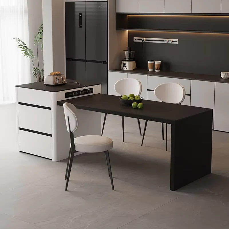 Functional Socket Dining Table Luxury Nordic Organizer Island Restaurant Tables Kitchen Extendable Mesa Comedor Home Furniture